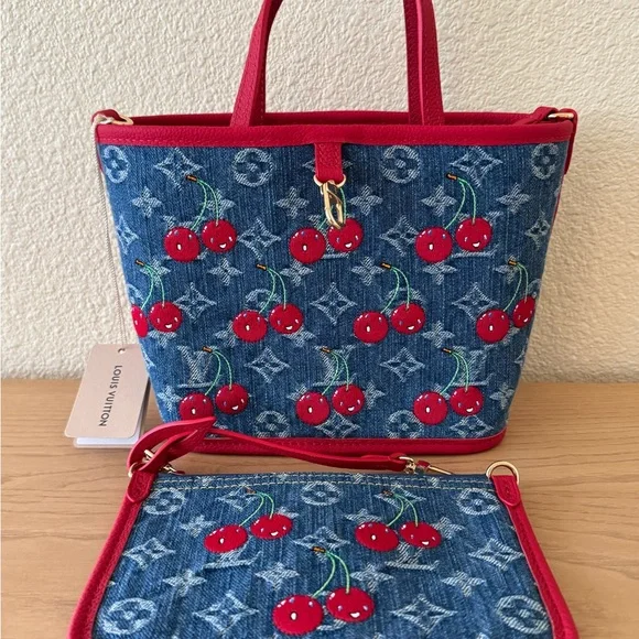 ‼️SOLD‼️NWT Louis Vuitton x Takashi Murakami Cherry Cerise Inside Out BB - Picture 4 of 10